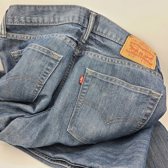 Levi's 514 Jeans / 32x32 / Dark Blue Denim - Picture 4 of 6